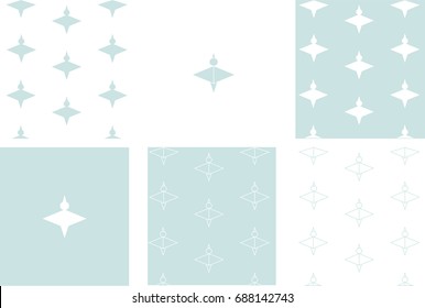 pale blue set back with the birds