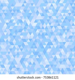 pale blue, white triangle background vector image eps10