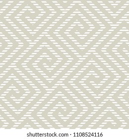 Pale classic fabric texture seamless pattern. Simple gray geometric repeatable motif for background, wrapping paper, fabric, surface design