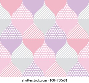 pale color geometry pattern. seamless pattern vector illustration for background, fabric, wrapping paper. stock template design.
