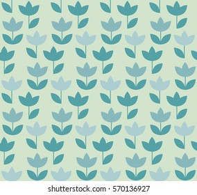 pale color Holland tulip repeatable motif. simple laconic vector illustration design. seamless background for wrapping paper or fabric
