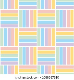 Pale color stripe pattern seamless pattern for summer projects. Light pastel blue abstract line repeatable motif for background, fabric, wrapping paper. simple stock vector illustration.