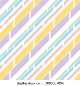 Pale color stripe pattern seamless pattern for summer projects. Light pastel blue abstract line repeatable motif for background, fabric, wrapping paper. simple stock vector illustration.
