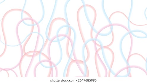 Pale Colored Abstract Swirling Lines Background Pattern