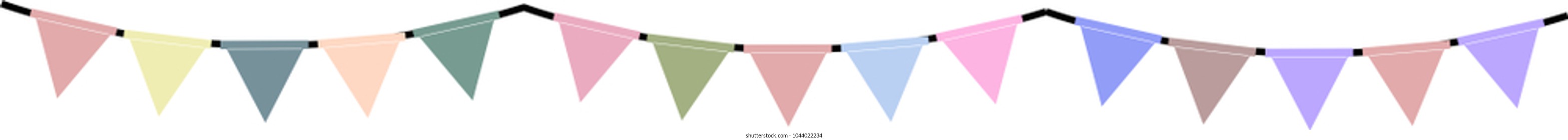 Pale colored Triangular bunting
