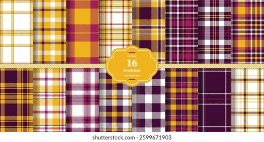 Pale Cream Tartan patterns fabric texture. Modern Pastel Buttercream Seamless Tartan