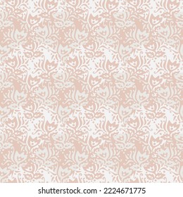 A pale floral ornament seamless vector pattern