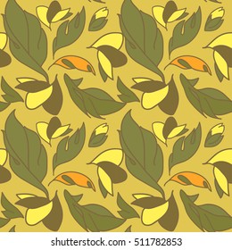 pale floral seamless background