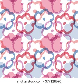 Pale floral seamless pattern. Vintage elegant background with flowers