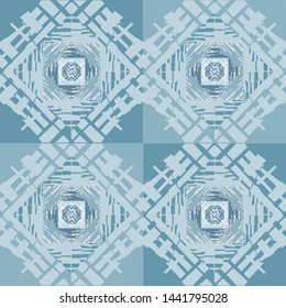 Pale folk seamless vector pattern