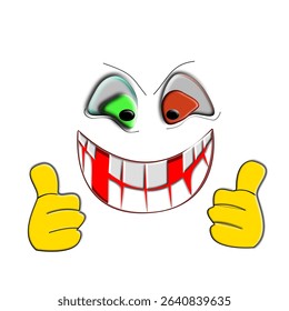 A pale ghost face emoji with wide eyes and an open, eerie mouth.
