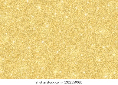 Pale gold glitter horizontal texture. Vector