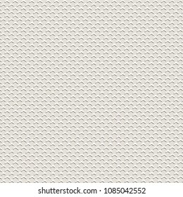 Pale gray pattern with small angled embossed shapes. Simple geometric decorative background. Vector illustration.