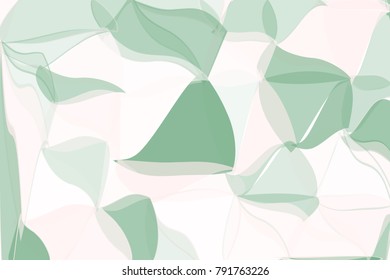 Pale green, beige polygonal abstract background Low poly crystal pattern Design with triangle shapes Pattern suitable for backgrounds, Wallpaper, screen savers, covers, print, business cards, posters
