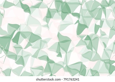 Pale green, beige polygonal abstract background Low poly crystal pattern Design with triangle shapes Pattern suitable for backgrounds, Wallpaper, screen savers, covers, print, business cards, posters