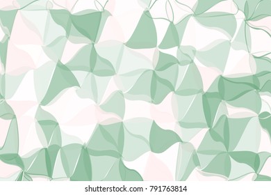 Pale green, beige polygonal abstract background Low poly crystal pattern Design with triangle shapes Pattern suitable for backgrounds, Wallpaper, screen savers, covers, print, business cards, posters
