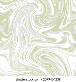 Blassgrüne Farben Wiederholen Sie kreative Grafiken Illustration Nahtlose farbige Tinte weiß Wiederholen Liquid Vektoreffekt.  Nahtlose Stoffstruktur. Öl wiederholen. Sommerfarben im Frühling 2023