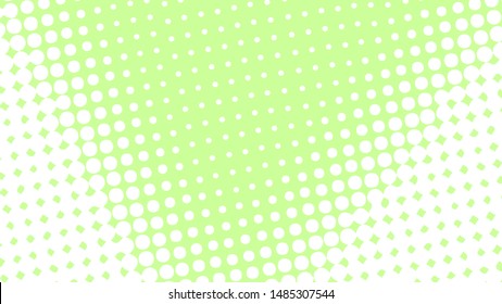 Pale green retro comic pop art background with dots, cartoon halftone background vector illustration eps10