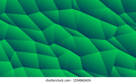 Pale Green Trendy Low Poly Backdrop Design