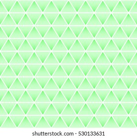 Pale green and white color luxury triangle grid seamless pattern background.