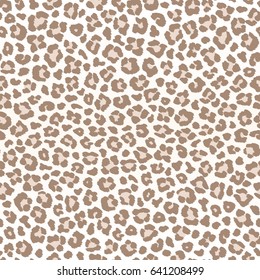 Pale leopard seamless pattern, vector