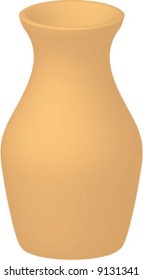 Pale orange 3D vase / urn