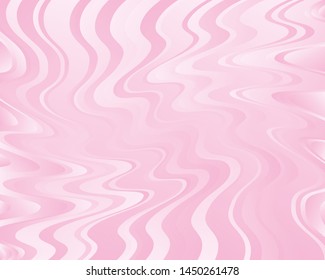 Pale pink background. Light blur backdrop. Delicate pattern.Wavy pattern. Vector  holographic texture. Wave fluid liquid. Neon holography, smooth blur backdrop.  Hologram glitch effect. 