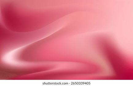 Pale pink background. Rose pastel elegant bg. Elegant soft silk texture. Satin fabric surface. Gentle luxury abstract gradient. Delicate blurred wave lines. Sakura blossom. Vector illustration. EPS 10