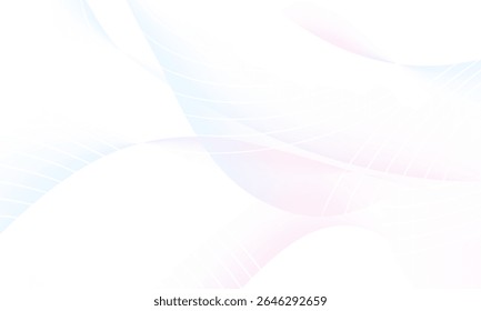 Ondas y líneas de color rosa pálido y azul