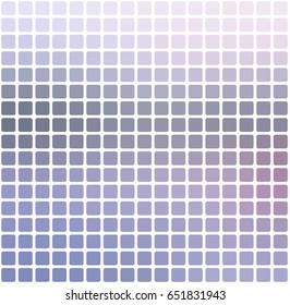 Pale pink grey blue vector abstract rounded corners tiles mosaic over white background square 