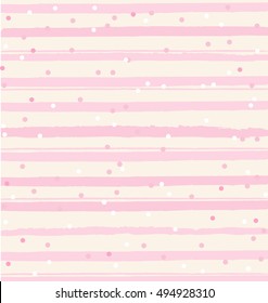 Pale Pink Grunge texture. Horizontal stripes. Striped delicate background.