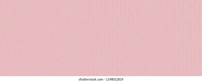 Pale pink knitted texture, wool melange yarn. Delicate pallid shade of Mellow Rose. Vector seamless background. Modern, fashionable color. Perfect place for text. Woolen cloth, handmade.