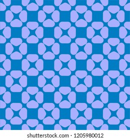 Pale pink patterns on blue background
