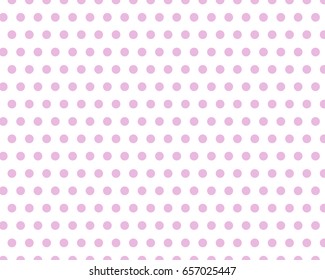Pale pink polka dot