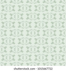 Pale Pistachio Ornamental Swirl Background