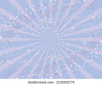 Pale purple concentrated line background with stardust, wallpaper illustration