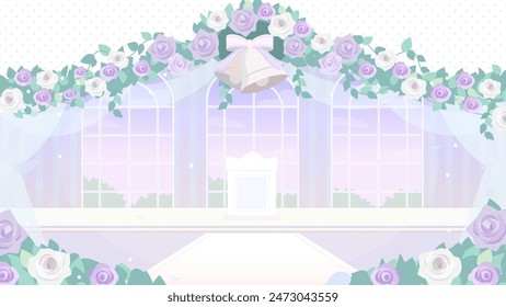Pale Purple Roses and Wedding Church Backgrounds Web graphics	