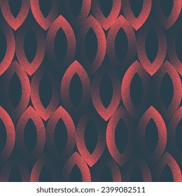 Pale Red Hues Boho Style Seamless Pattern Trend Vector Dots Abstract Background. Modern Graphic with Faded Color for Wallpaper, Textile Print and Design. Halftone Art for Wrapping and Decorative Work