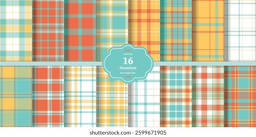Pale Ruby and Soft Crimson Seamless Tartan Textile Design