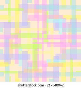 Pale seamless abstract pattern with multicolored stripes