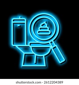 pale stool hepatitis neon light sign vector. pale stool hepatitis illustration