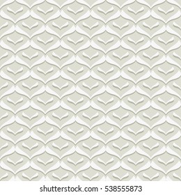 Pale Striped Smooth Zig Zag Seamless Pattern