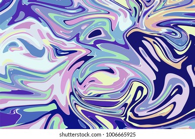 Pale violet digital marbling. Abstract marbled backdrop. Holographic abstract pattern. Pastel color mesh background. Colorful marbling texture for trendy surface design. Contrast liquid color flow