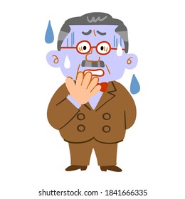 Pale wealthy man _ president _ whole body