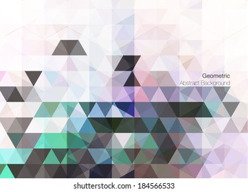 Pale white geometric abstract triangles background early summer mood 