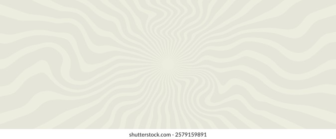 Pale yellow background with wavy, hypnotic lines. The background features a soft, pale yellow color and a smooth, flowing texture. Psychedelic pattern background vector. Beige background.