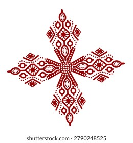 Palembang Batik pattern featuring elegant traditional South Sumatran ornaments and cultural heritage