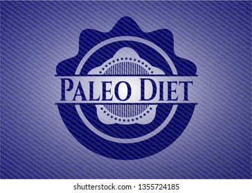 Paleo Diet with denim texture