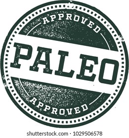 Paleo Diet Rubber Stamp