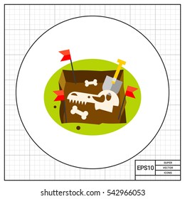 Paleontology Flat Icon